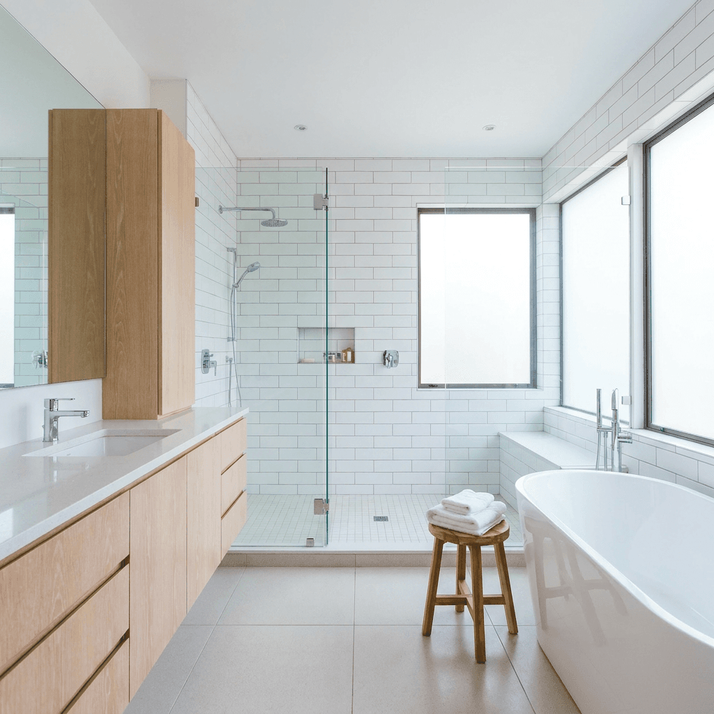 clean simple bathroom
